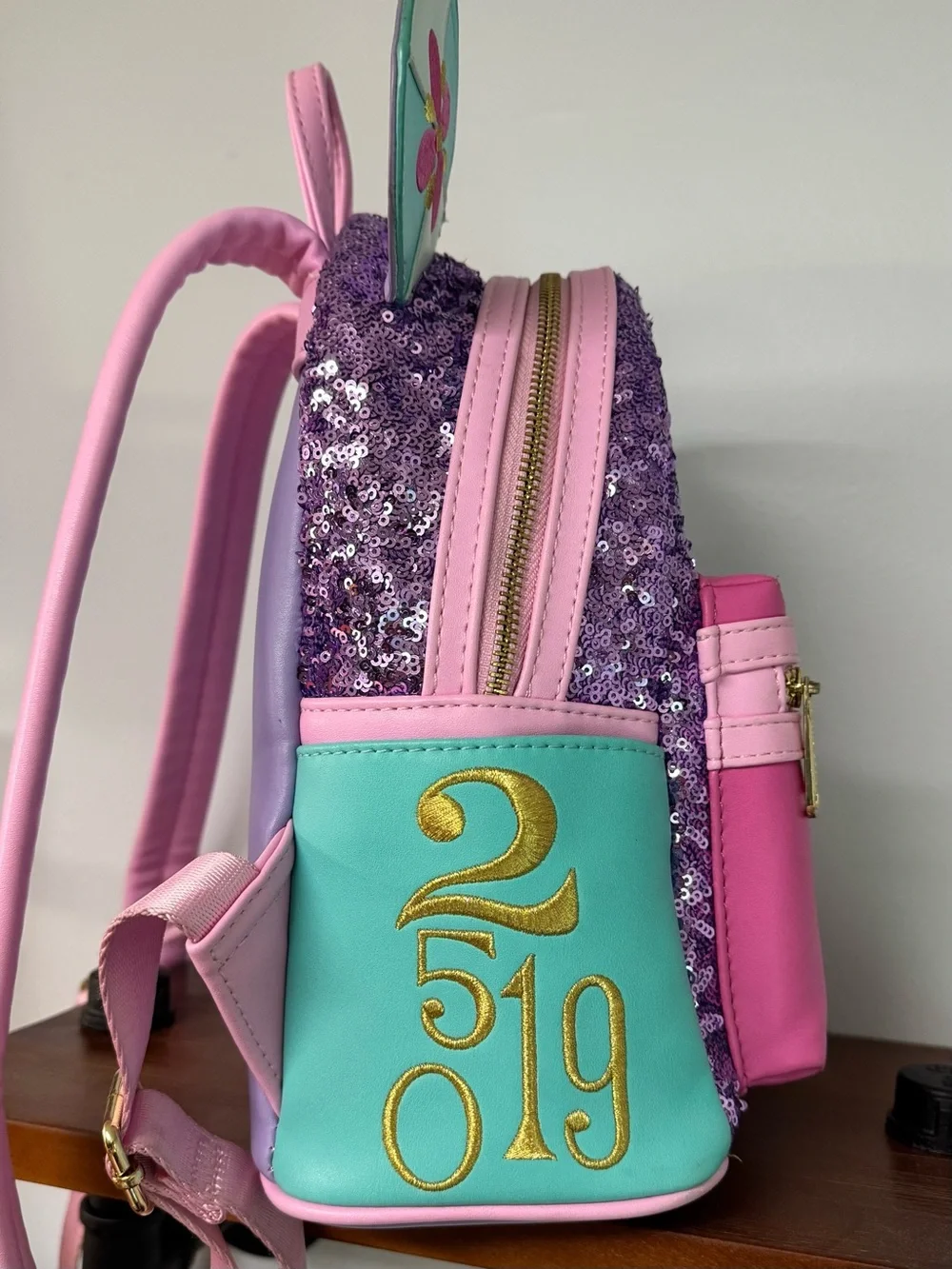 MMMA Mickey Mouse Main Attraction It’s a Small World Loungefly Mini Backpack